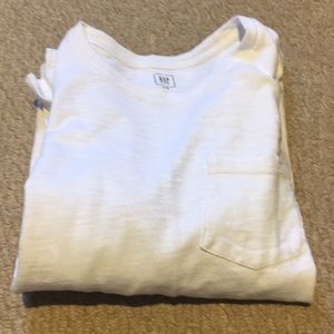 White basic long sleeve shirt from GAP
